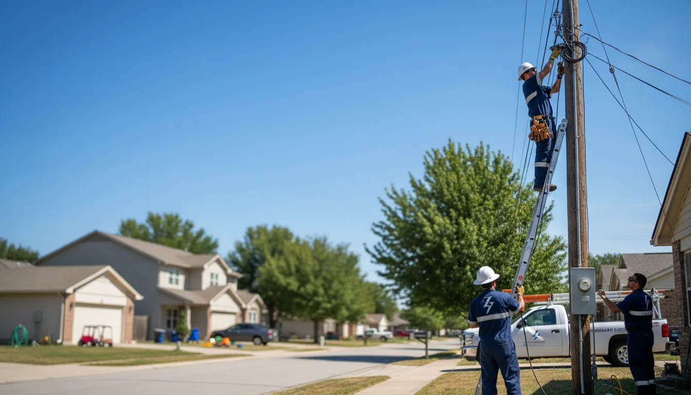 Residential electrician providing installation services in Hustisford, WI